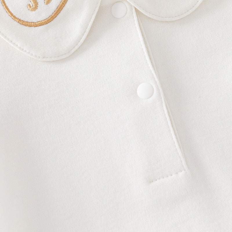 Classic Embroidered Newborn Jumpsuit